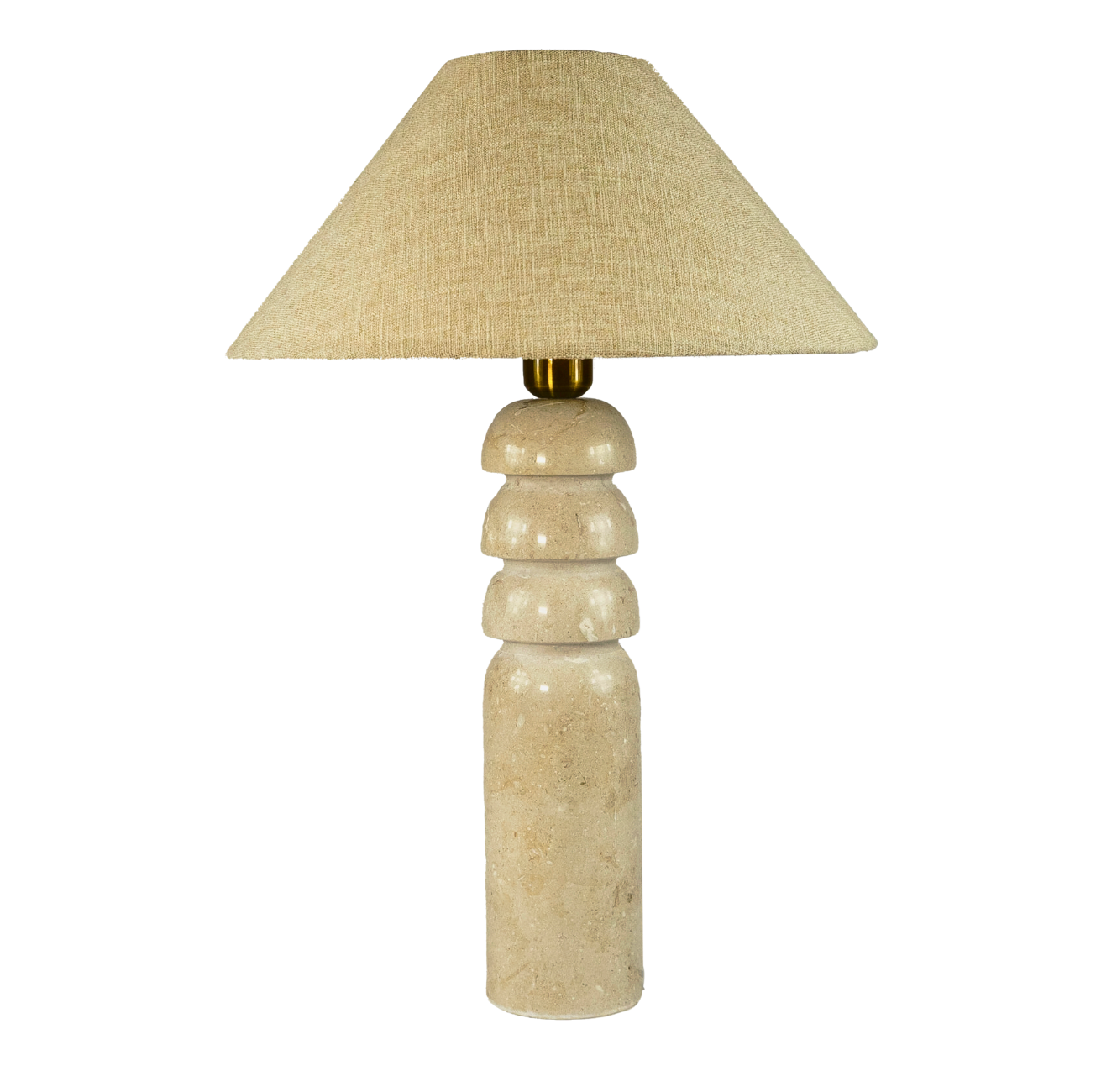 Cascade Marble Lamp with Fabric Shade