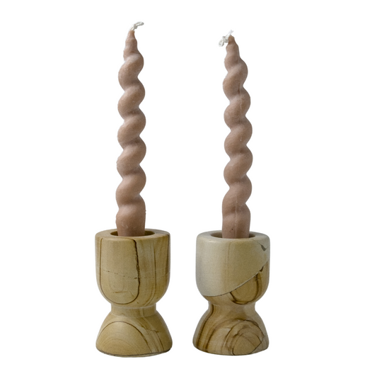 Scooped Candle Holders